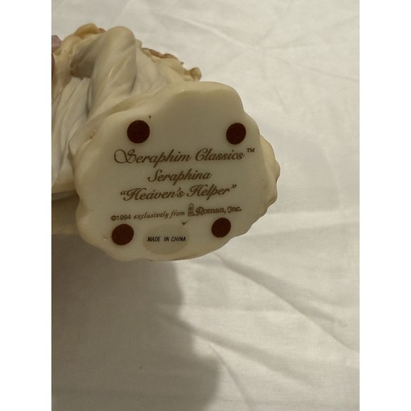 Seraphim Classics 7.5" Angel [ SERAPHINA HEAVENS HELPER]~ 1994 Roman Inc  #69997 - Picture 7 of 8